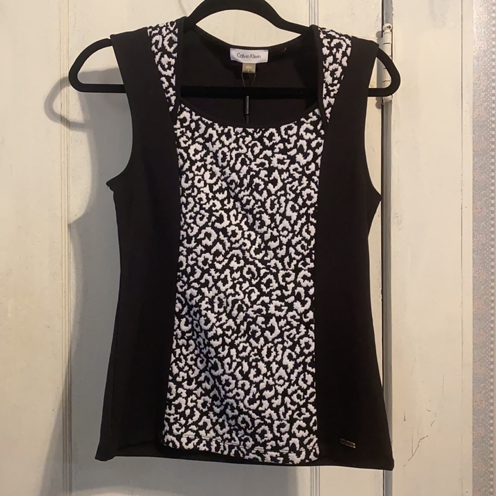 Black Calvin Klein Sleeveless Top. Size S